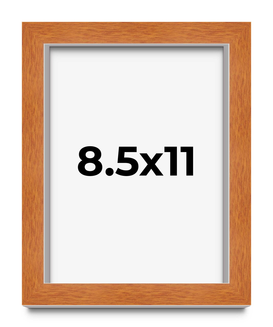 Photo Size Classic Brown Picture Frame - UV Acrylic, Foam Board Backing, Hanging Hardware